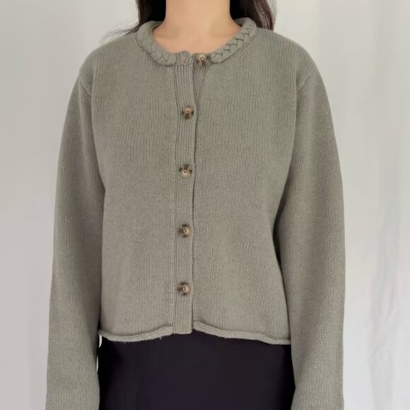 Ciao Lucia Doris Mist Wool Cardigan in L - Picture 1 of 10